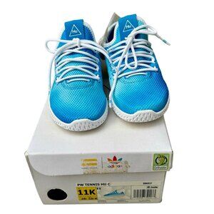 ADIDAS Pharrell Williams HU Tennis Sneakers Kids 11 Blue PW Unisex Running Shoes